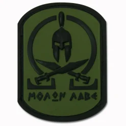 Jackets To Go - 3D-Patch Molon Labe Spartan oliv