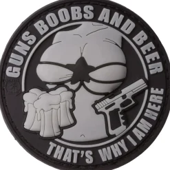Jackets To Go - JTG 3D Patch Guns Boobs and Beer