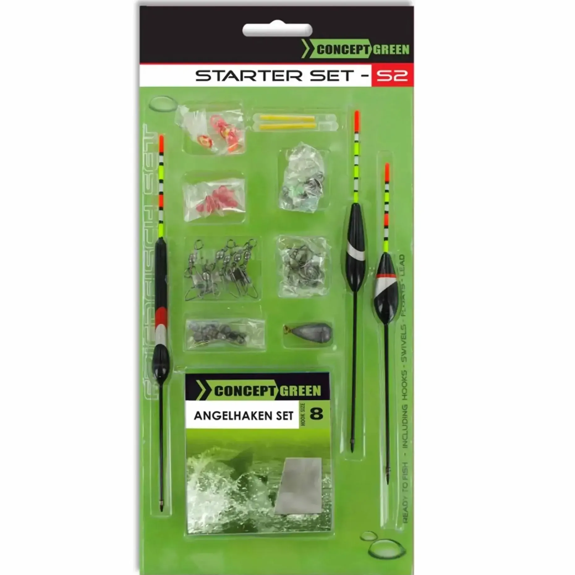 Jenzi - Friedfisch Set Green Concept Komplettmontage-Set