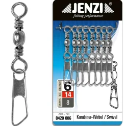 Jenzi - Karabinerwirbel vernickelt salzwasserfest