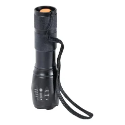 KH Security - Stablampe LED Deluxa Military Torch schwarz