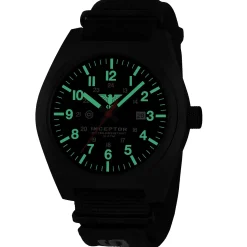 KHS - Armbanduhr Inceptor Black Steel XTAC Natoband