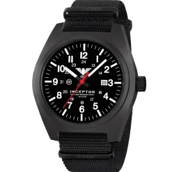 KHS - Armbanduhr Inceptor Black Steel Natoband