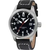 KHS - Uhr Airleader Steel mit Büffellederband