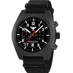 KHS - Uhr Inceptor Black Steel Chronograph Natoband