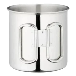 MFH - Campingtasse Edelstahl 450 ml