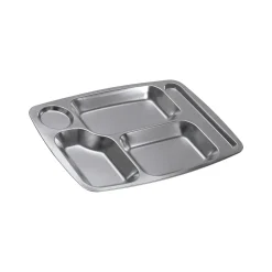 MFH - Kantinenplatte Edelstahl 5 Fächern