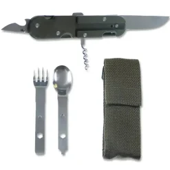 MFH - Taschenmesser mit Essbesteck und Werkzeug