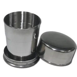 MFH - Teleskopbecher Edelstahl 15 cl