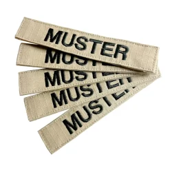 Namensbänder 5er Set Khaki