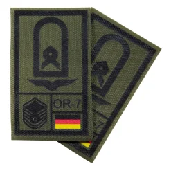 NfD - BW Rangabzeichen International bedruckt Luftwaffe Klett für KBS SK