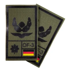 NfD - BW Rangabzeichen International bedruckt Luftwaffe Klett für KBS SK