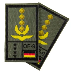NfD - BW Rangabzeichen International bedruckt Luftwaffe Klett für KBS SK