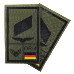 NfD - BW Rangabzeichen International bedruckt Luftwaffe Klett für KBS SK