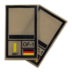 NfD - BW Rangabzeichen International bedruckt Marine Klett für KBS SK Schwarz