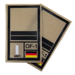 NfD - BW Rangabzeichen International bedruckt Marine Klett für KBS SK Schwarz