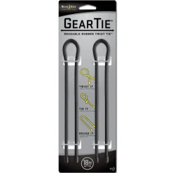 Nite Ize - Gear Tie Original Gr.18 schwarz 2er Pack