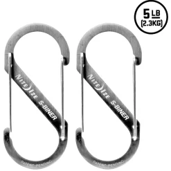 Nite Ize - Karabiner S-Biner Gr. 1 Edelstahl stainless 2er Pack