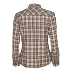 Pinewood - Flanellbluse Felicia grün weiß Frauen
