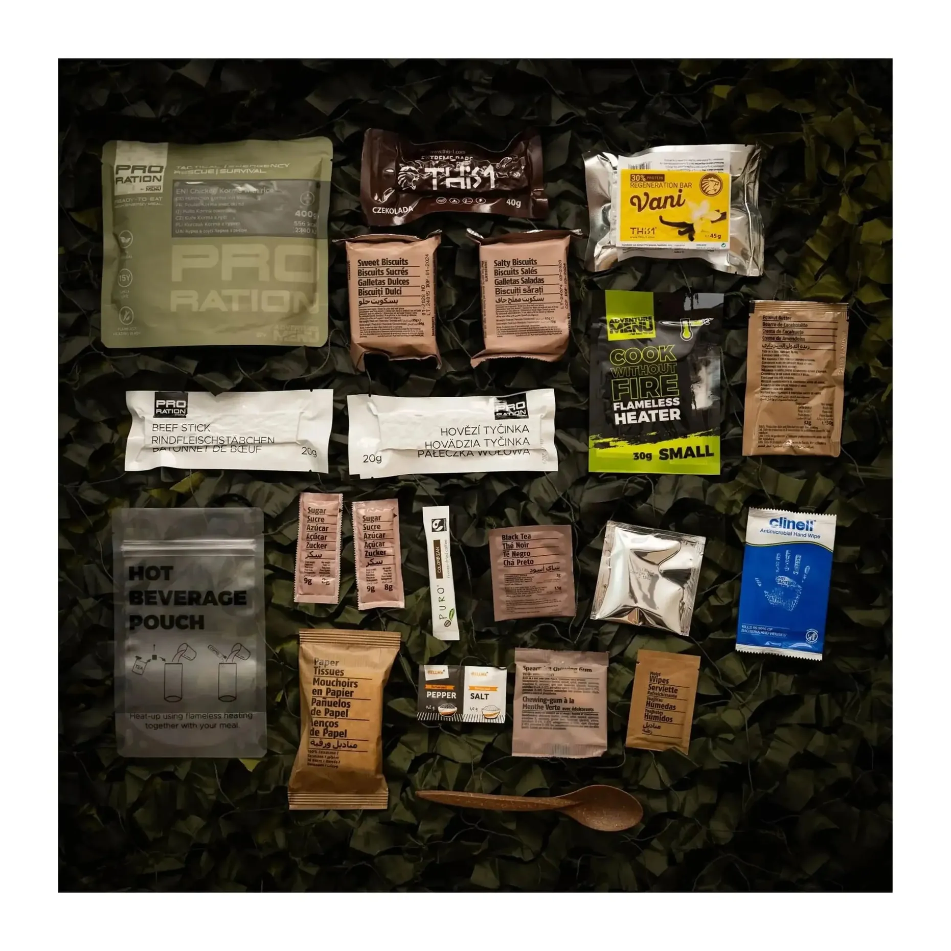 Pro-Ration - Halbtagesration Ultimate Tactical Ration Half Day Menü 1