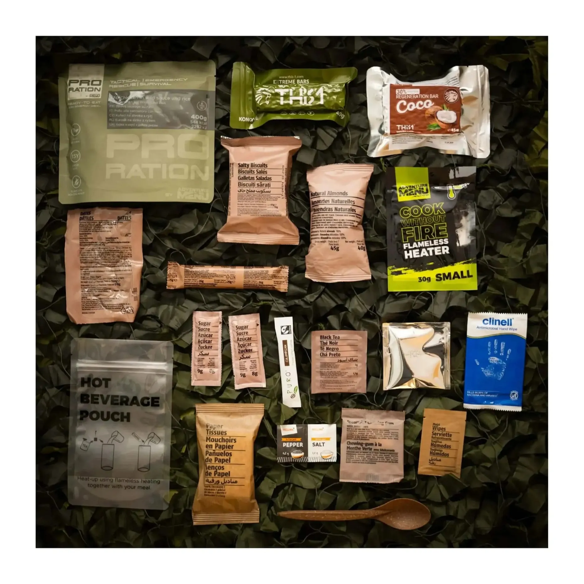 Pro-Ration - Halbtagesration Ultimate Tactical Ration Half Day Menü 3