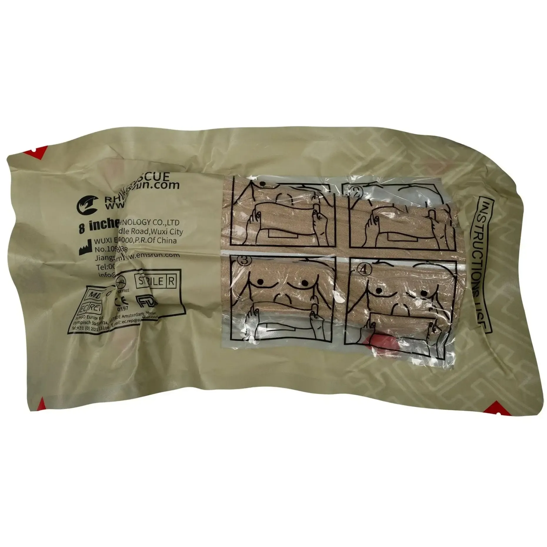 Rhino Rescue - Notfall Bandage 8 Inches