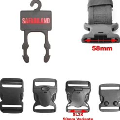 Safariland - Koppel-Aufhänger für Standard-Gürtelschließen 50 mm