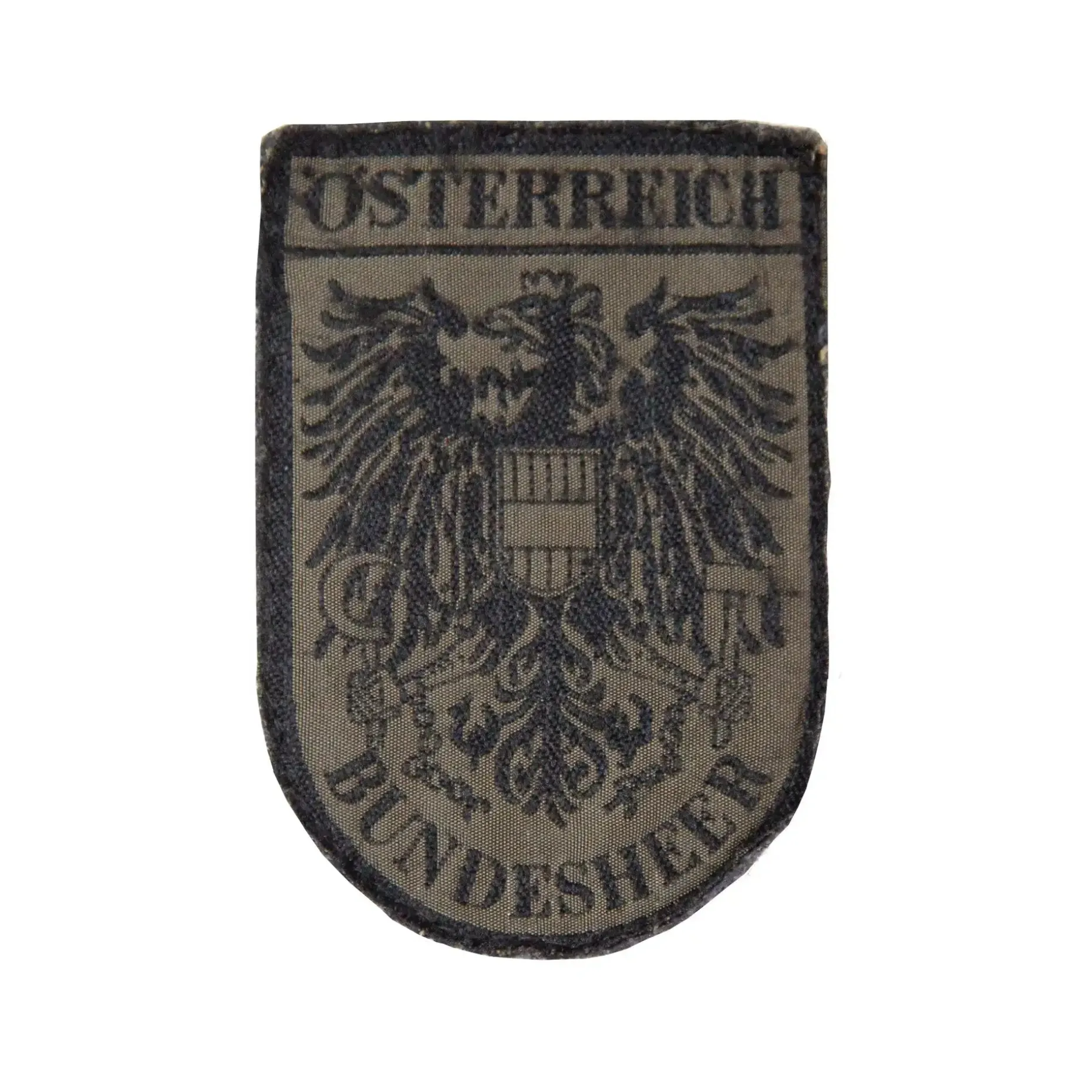 Österreichisches Bundesheer - ÖBH Nationalitätsabzeichen Bundesheer gewebt gebraucht
