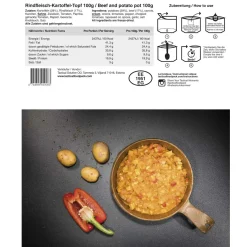 Tactical Foodpack - Hauptgericht Rindfleischeintopf mit Kartoffeln
