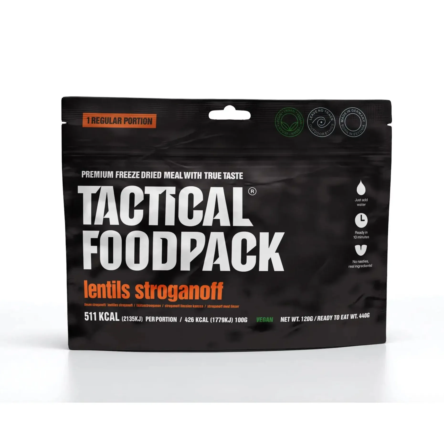 Tactical Foodpack - Hauptgericht Linsen Stroganoff