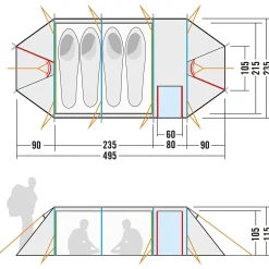 Tatonka - Tunnelzelt Alaska 4 PU