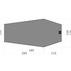 Tatonka - Zeltunterlage Floor Sheet LT Gargia 3 steingrau oliv