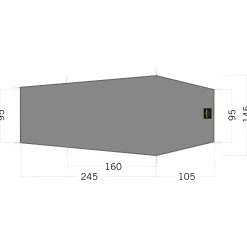 Tatonka - Zeltunterlage Floor Sheet LT Gargia 2 steingrau oliv