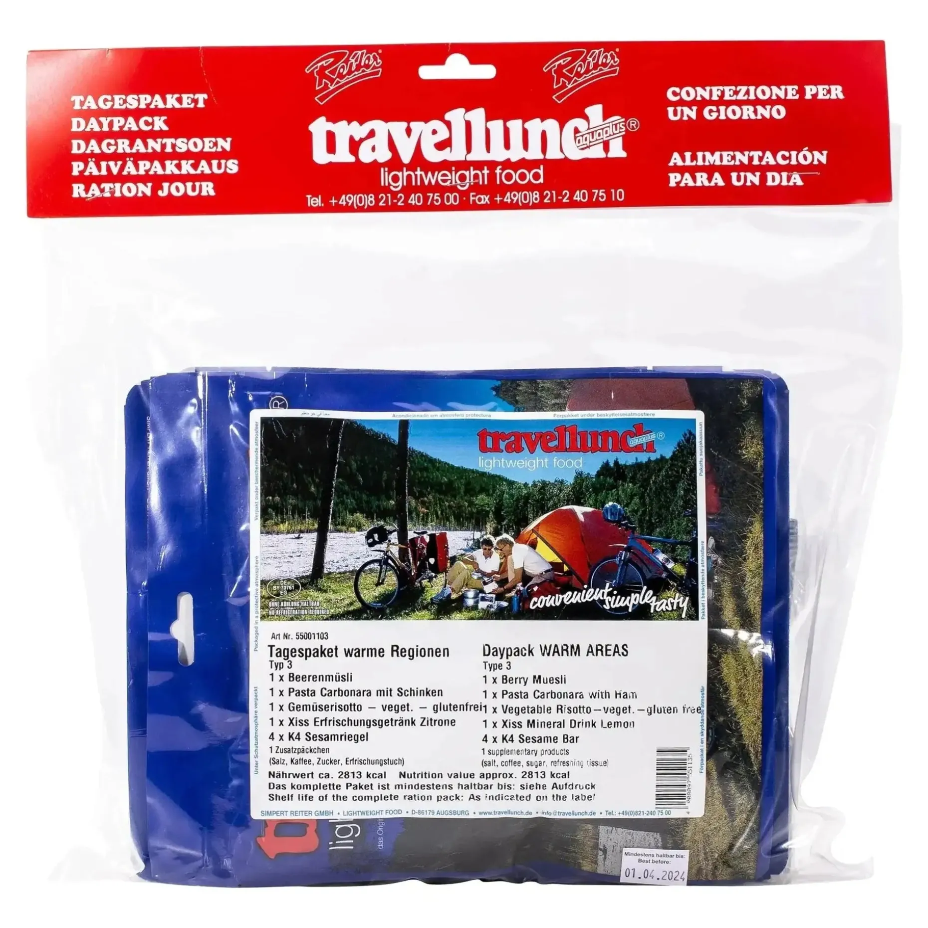 Travellunch - Tagespaket warme Regionen Typ 3