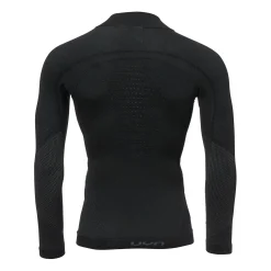 UYN - Longsleeve Rollkragen Fusyon Merino Männer schwarz anthrazit
