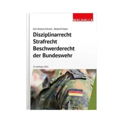 Walhalla Verlag - Buch Disziplinarrecht Strafrecht Beschwerderecht der Bundeswehr
