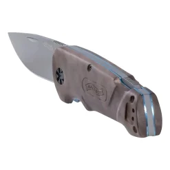 Walther - Taschenmesser BWK 2 Blue Wood Knife silberfarben braun