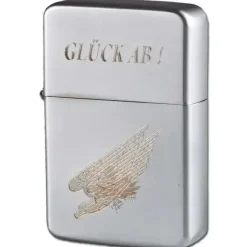 Z-Plus - Feuerzeug Gas mit Gravur Glück ab!